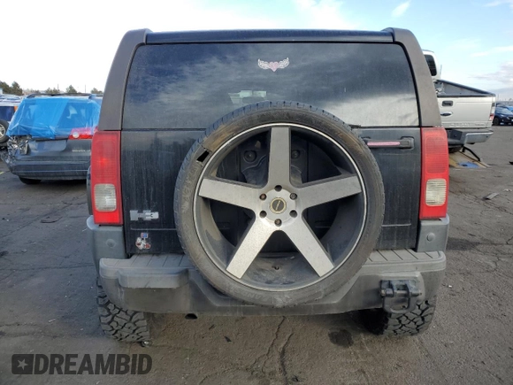 2007 Hummer H3 SUV with VIN 5GTDN13E578105671, listed as a Copart auction lot 43462365 with 266,933 mi miles and Clean Title. Bid and sale history available at DreamBid. Image 6.