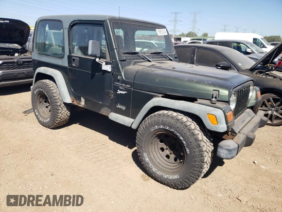 1998 Jeep Wrangler Sport with VIN 1J4FY19S2WP790179, listed as a Copart auction lot 69853294 with 148,675 mi miles and Salvage Title. Bid and sale history available at carsss.com. Image 4.