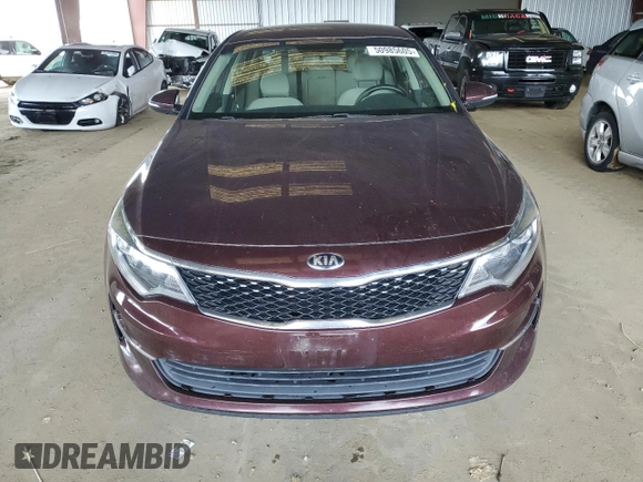 2016 Kia Optima LX Turbo with VIN 5XXGT4L11GG036452, listed as a Copart auction lot 50985605 with 106,581 mi miles and Clean Title. Bid and sale history available at carsss.com. Image 5.