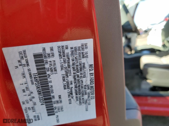2008 Ford Focus SE with VIN 1FAHP35N58W133274, listed as a Copart auction lot 48238705 with 146,668 mi miles and Salvage Title. Bid and sale history available at carsss.com. Image 12.
