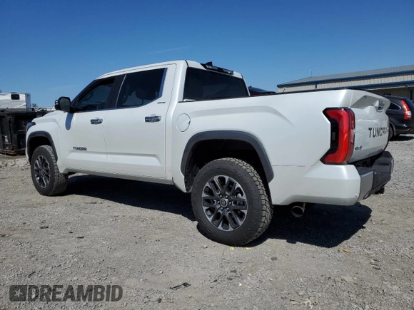 2022 Toyota Tundra Limited с VIN 5TFJA5DB4NX043068, выставлен на аукционе Copart как лот 49966605 с пробегом 32 628 миль миль и Списание • Salvage title. История ставок и продаж доступна на DreamBid. Изображение 2.