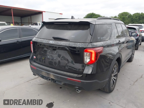 2023 Ford Explorer ST-Line z VIN 1FMSK7KH4PGA88739, wystawiony jako IAAI lot #42032609 z przebiegiem 41 818 mil mil oraz . Historia ofert i sprzedaży dostępna na DreamBid. Obrazek 4.