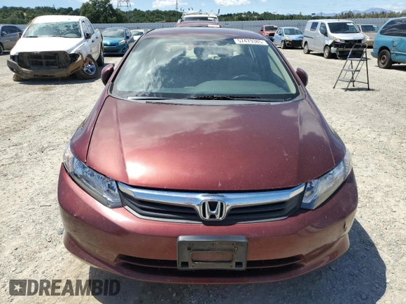 2012 Honda Civic LX z VIN 19XFB2F51CE347741, wystawiony jako Copart lot #57479385 z przebiegiem 173 523 mil mil oraz Szkoda całkowita • Salvage title. Historia ofert i sprzedaży dostępna na DreamBid. Obrazek 5.