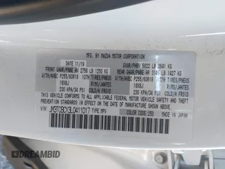 2020 Mazda CX-9 Touring with VIN JM3TCBCY3L0411017, listed as a IAAI auction lot 41392138 with 53,017 mi miles. Bid and sale history available at carsss.com. Image 9.