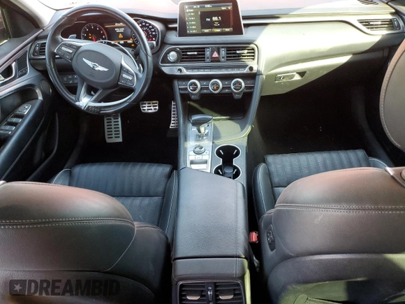2019 Genesis G70 3.3T Advanced with VIN KMTG54LE2KU027924, listed as a Copart auction lot 42435405 with 47,200 mi miles and Salvage Title. Bid and sale history available at carsss.com. Image 8.