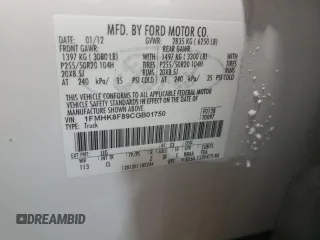 2012 Ford Explorer Limited with VIN 1FMHK8F89CGB01750, listed as a Copart auction lot 50896525 with 280,651 mi miles and Clean Title. Bid and sale history available at DreamBid. Image 13.