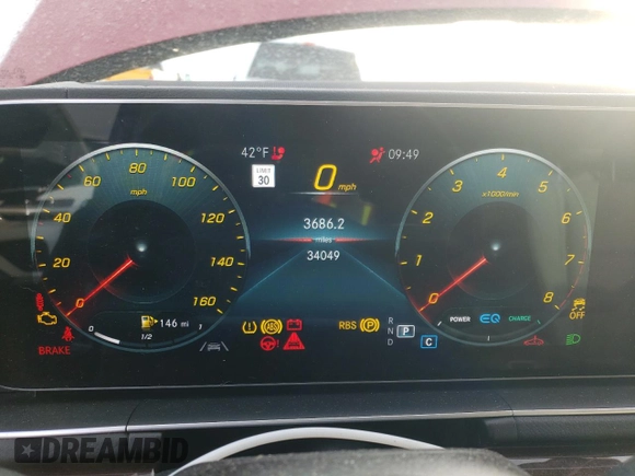 2021 Mercedes-Benz GLS 450 with VIN 4JGFF5KE4MA423240, listed as a Copart auction lot 80464263 with 34,049 mi miles and . Bid and sale history available at DreamBid. Image 9.