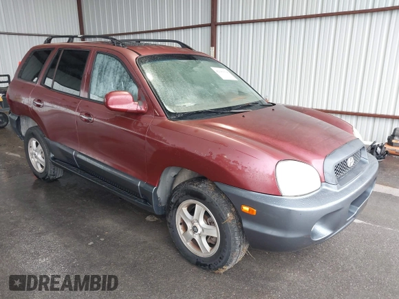 2004 Hyundai Santa Fe GLS with VIN KM8SC13E04U675340, listed as a IAAI auction lot 42181034 with 185,089 mi miles and . Bid and sale history available at DreamBid. Image 1.
