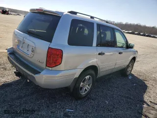2004 Honda Pilot EX with VIN 2HKYF18504H620508, listed as a Copart auction lot 46861655 with 270,975 mi miles and Salvage Title. Bid and sale history available at carsss.com. Image 3.