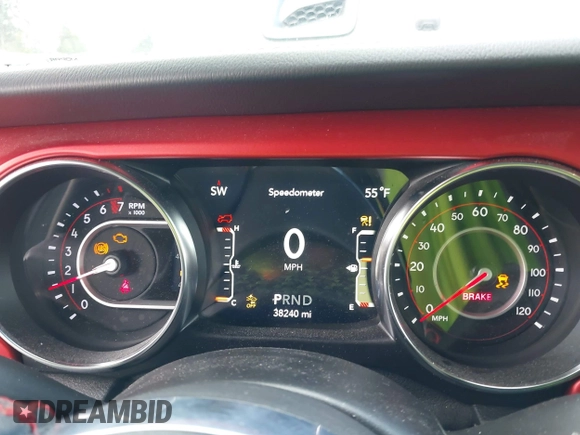 2021 Jeep Wrangler Unlimited Rubicon with VIN 1C4HJXFG9MW531858, listed as a IAAI auction lot 42001095 with 38,240 mi miles and . Bid and sale history available at DreamBid. Image 7.