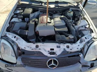 2001 Mercedes-Benz SLK-Class Kompressor with VIN WDBKK49F61F187940, listed as a Copart auction lot 76110434 with 95,053 mi miles and Clean Title. Bid and sale history available at carsss.com. Image 13.