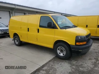 2020 Chevrolet Express Cargo Van with VIN 1GCWGAFP6L1225702, listed as a Copart auction lot 44779565 with 161,925 mi miles and Clean Title. Bid and sale history available at carsss.com. Image 4.
