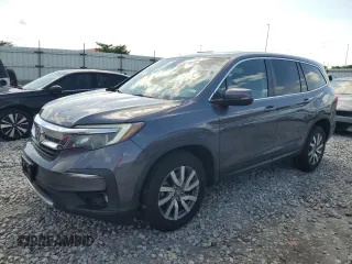 2019 Honda Pilot EX-L with VIN 5FNYF6H51KB091353, listed as a Copart auction lot 60595995 with 51,663 mi miles and Salvage title. Bid and sale history available at DreamBid. Image 1.