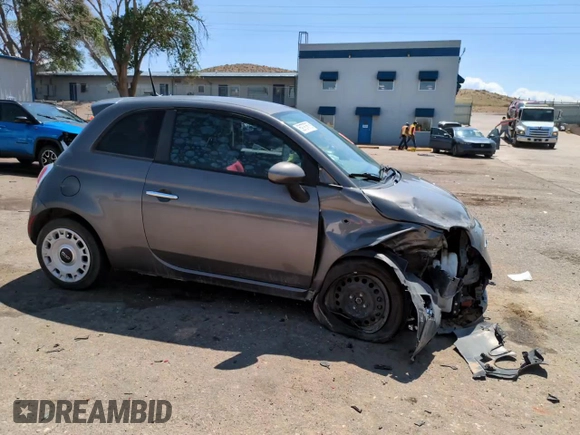2013 FIAT 500 Pop with VIN 3C3CFFAR8DT539037, listed as a Copart auction lot 59787675 with 108,375 mi miles and Salvage title. Bid and sale history available at DreamBid. Image 13.