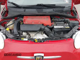 2015 FIAT 500 Abarth with VIN 3C3CFFFH9FT721798, listed as a IAAI auction lot 41946325 with 134,991 mi miles. Bid and sale history available at carsss.com. Image 10.