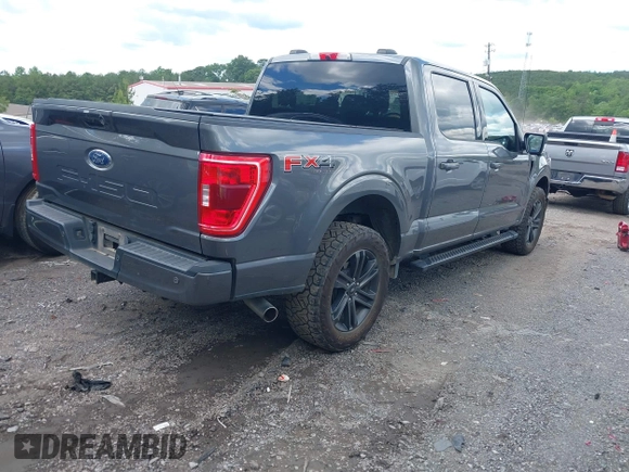 2022 Ford F-150 XL with VIN 1FTFW1E59NKD16981, listed as a IAAI auction lot 42184579 with 89,671 mi miles. Bid and sale history available at carsss.com. Image 4.
