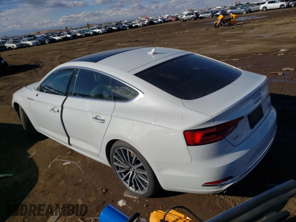 2018 Audi A5 Sportback Premium Plus with VIN WAUBNCF55JA007923, listed as a Copart auction lot 42513324 with 84,797 mi miles. Bid and sale history available at carsss.com. Image 2.