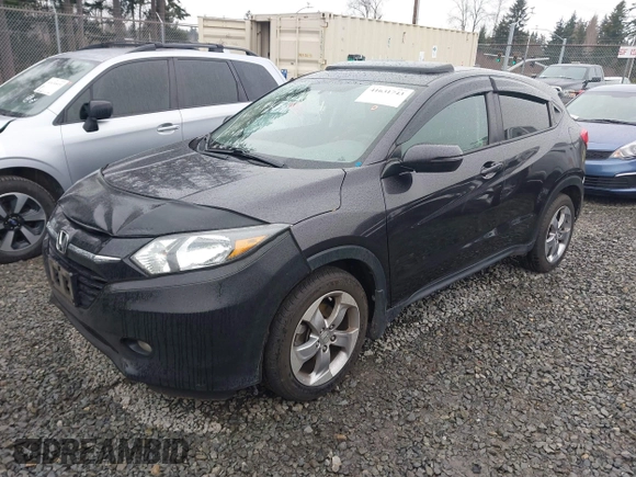 2016 Honda HR-V EX with VIN 3CZRU6H51GM762897, listed as a IAAI auction lot 41631743 with 55,940 mi miles. Bid and sale history available at carsss.com. Image 2.
