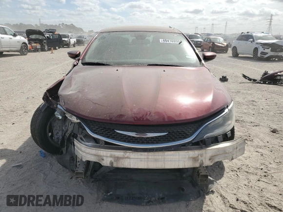 2016 Chrysler 200 LX with VIN 1C3CCCFB5GN186280, listed as a Copart auction lot 49416935 with 155,394 mi miles and Salvage Title. Bid and sale history available at carsss.com. Image 5.
