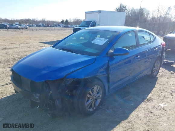 2017 Hyundai Elantra Value Edition with VIN KMHD84LF1HU241776, listed as a IAAI auction lot 41640220 with 107,209 mi miles. Bid and sale history available at carsss.com. Image 19.