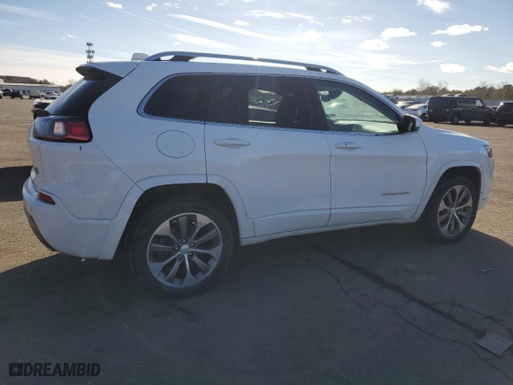 2019 Jeep Cherokee Overland with VIN 1C4PJMJX4KD259763, listed as a Copart auction lot 42593055 with 45,485 mi miles and Salvage Title. Bid and sale history available at carsss.com. Image 3.