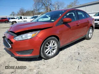 2018 Ford Focus SE with VIN 1FADP3FEXJL255925, listed as a Copart auction lot 50629035 with 51,756 mi miles and Salvage Title. Bid and sale history available at carsss.com. Image 1.
