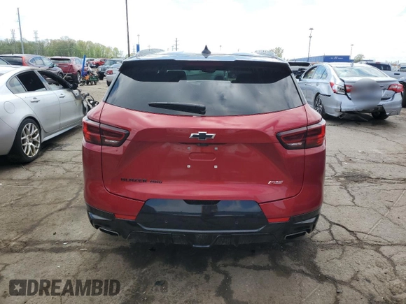2024 Chevrolet Blazer RS with VIN 3GNKBKRS5RS194475, listed as a Copart auction lot 55123695 with 6,341 mi miles and Clean title. Bid and sale history available at DreamBid. Image 6.