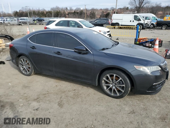 2016 Acura TLX V6 with VIN 19UUB2F3XGA011795, listed as a Copart auction lot 44322505 with 0 mi miles and Salvage Title. Bid and sale history available at carsss.com. Image 4.