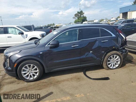 2023 Cadillac XT4 AWD Luxury with VIN 1GYFZBR49PF185040, listed as a Copart auction lot 72313834 with 25,107 mi miles and Clean Title. Bid and sale history available at carsss.com. Image 1.