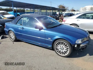 2003 BMW 3 Series 330Ci with VIN WBABS534X3JU98220, listed as a Copart auction lot 42855875 with 169,990 mi miles and Salvage Title. Bid and sale history available at carsss.com. Image 4.