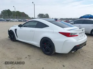 2017 Lexus RC F with VIN JTHHP5BC5H5006506, listed as a IAAI auction lot 41544214 with 51,569 mi miles. Bid and sale history available at carsss.com. Image 3.