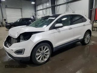 2017 Ford Edge Titanium with VIN 2FMPK4K84HBB56745, listed as a Copart auction lot 53343225 with 76,246 mi miles and Salvage Title. Bid and sale history available at carsss.com. Image 1.