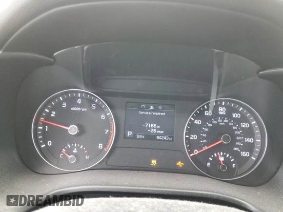 2019 Kia Forte LXS with VIN 3KPF24AD4KE120312, listed as a Copart auction lot 61841805 with 84,243 mi miles and Salvage title. Bid and sale history available at DreamBid. Image 9.