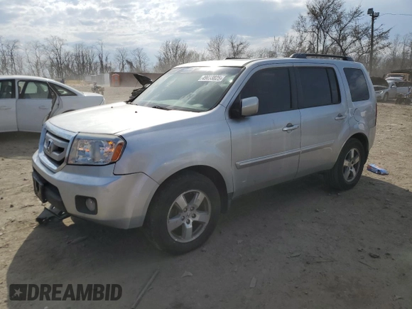 2011 Honda Pilot EX-L with VIN 5FNYF4H65BB013820, listed as a Copart auction lot 49693825 with 185,190 mi miles and Salvage Title. Bid and sale history available at carsss.com. Image 1.