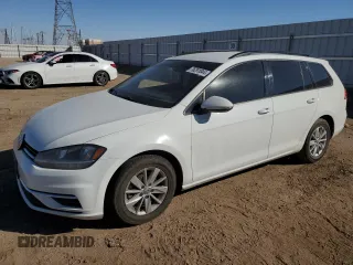2019 Volkswagen Golf SportWagen S with VIN 3VWY57AU2KM510846, listed as a Copart auction lot 76291044 with 110,496 mi miles and Salvage Title. Bid and sale history available at carsss.com. Image 1.