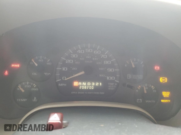 2003 GMC Safari z VIN 1GKEL19X43B503725, wystawiony jako Copart lot #47262655 z przebiegiem 208 200 mil mil oraz Szkody całkowita. Historia ofert i sprzedaży dostępna na DreamBid. Obrazek 9.