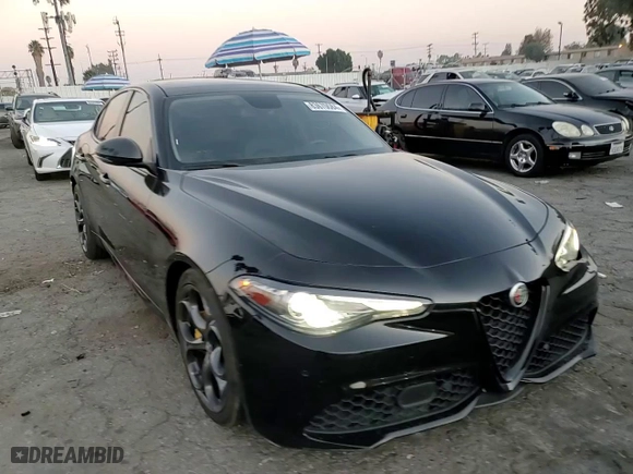 2019 Alfa Romeo Giulia Ti with VIN ZARFAMBN3K7621238, listed as a Copart auction lot 83670084 with 53,711 mi miles and Salvage Title. Bid and sale history available at carsss.com. Image 11.