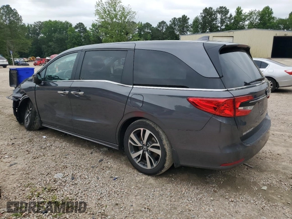 2023 Honda Odyssey Touring with VIN 5FNRL6H86PB024066, listed as a Copart auction lot 58414575 with 29,827 mi miles and Salvage title. Bid and sale history available at DreamBid. Image 2.