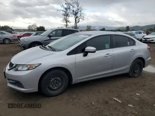2015 Honda Civic Sedan LX with VIN 2HGFB2F54FH560824, listed as a Copart auction lot 51330605 with 215,540 mi miles and Salvage Title. Bid and sale history available at carsss.com. Image 1.