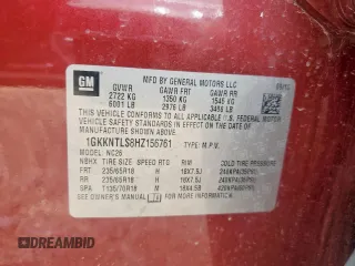 2017 GMC Acadia SLE with VIN 1GKKNTLS8HZ156761, listed as a Copart auction lot 61606825 with 95,897 mi miles and Clean title. Bid and sale history available at DreamBid. Image 13.