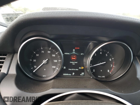 2019 Land Rover Range Rover Evoque SE with VIN SALVP2RX5KH348788, listed as a Copart auction lot 72524354 with 105,049 mi miles and Salvage Title. Bid and sale history available at carsss.com. Image 9.