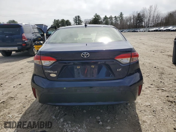2021 Toyota Corolla LE with VIN JTDVPMAE0MJ132470, listed as a Copart auction lot 51667845 with Not Provided miles and Salvage Title. Bid and sale history available at DreamBid. Image 6.