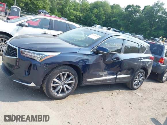 2022 Acura RDX Technology with VIN 5J8TC2H55NL010661, listed as a IAAI auction lot 42418413 with 26,609 mi miles and . Bid and sale history available at DreamBid. Image 13.