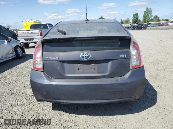 2012 Toyota Prius One with VIN JTDKN3DU2C5387327, listed as a Copart auction lot 53833305 with 168,765 mi miles and Clean Title. Bid and sale history available at carsss.com. Image 6.