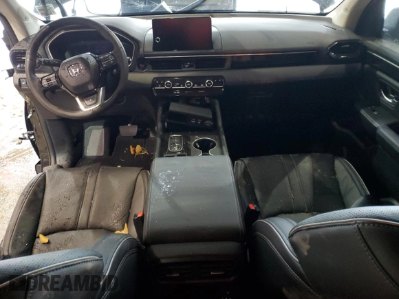 2025 Honda Pilot Elite with VIN 5FNYG1H89SB073869, listed as a Copart auction lot 87856445 with 2,966 mi miles and Salvage Title. Bid and sale history available at DreamBid. Image 8.