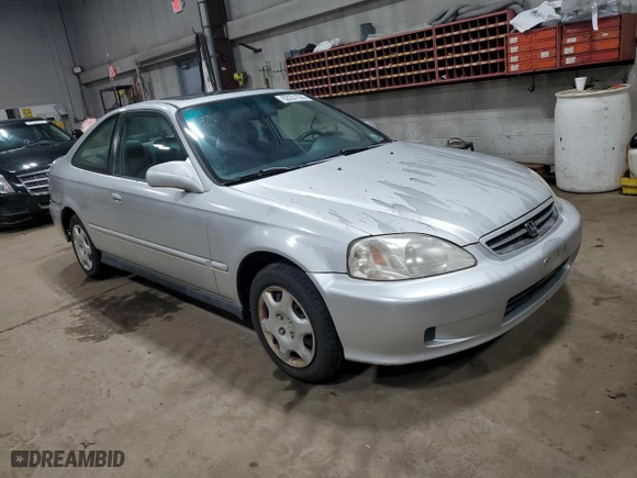2000 Honda Civic EX with VIN 1HGEJ8141YL007859, listed as a Copart auction lot 52231555 with 169,254 mi miles and Salvage Title. Bid and sale history available at carsss.com. Image 4.