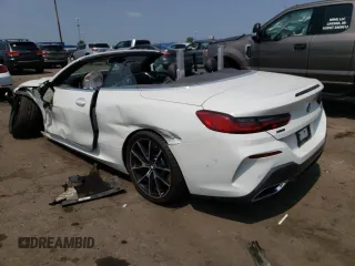 2019 BMW 8 Series M850i xDrive with VIN WBAFY4C57KBJ98873, listed as a Copart auction lot 56889023 with 0 mi miles. Bid and sale history available at carsss.com. Image 2.
