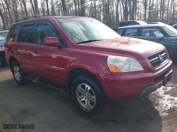 2004 Honda Pilot EX with VIN 5FNYF18674B003260, listed as a IAAI auction lot 41898340 with 214,249 mi miles. Bid and sale history available at carsss.com. Image 1.