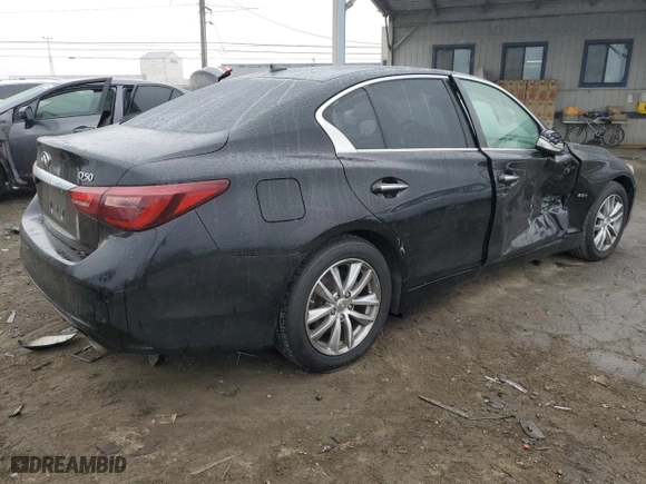 2018 Infiniti Q50 2.0t LUXE with VIN JN1CV7AP7JM241179, listed as a Copart auction lot 86733564 with NaN miles and Salvage Title. Bid and sale history available at carsss.com. Image 3.