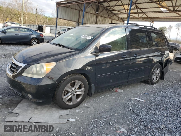 2008 Honda Odyssey Touring with VIN 5FNRL38968B022567, listed as a Copart auction lot 44445385 with 176,391 mi miles and Salvage Title. Bid and sale history available at carsss.com. Image 1.